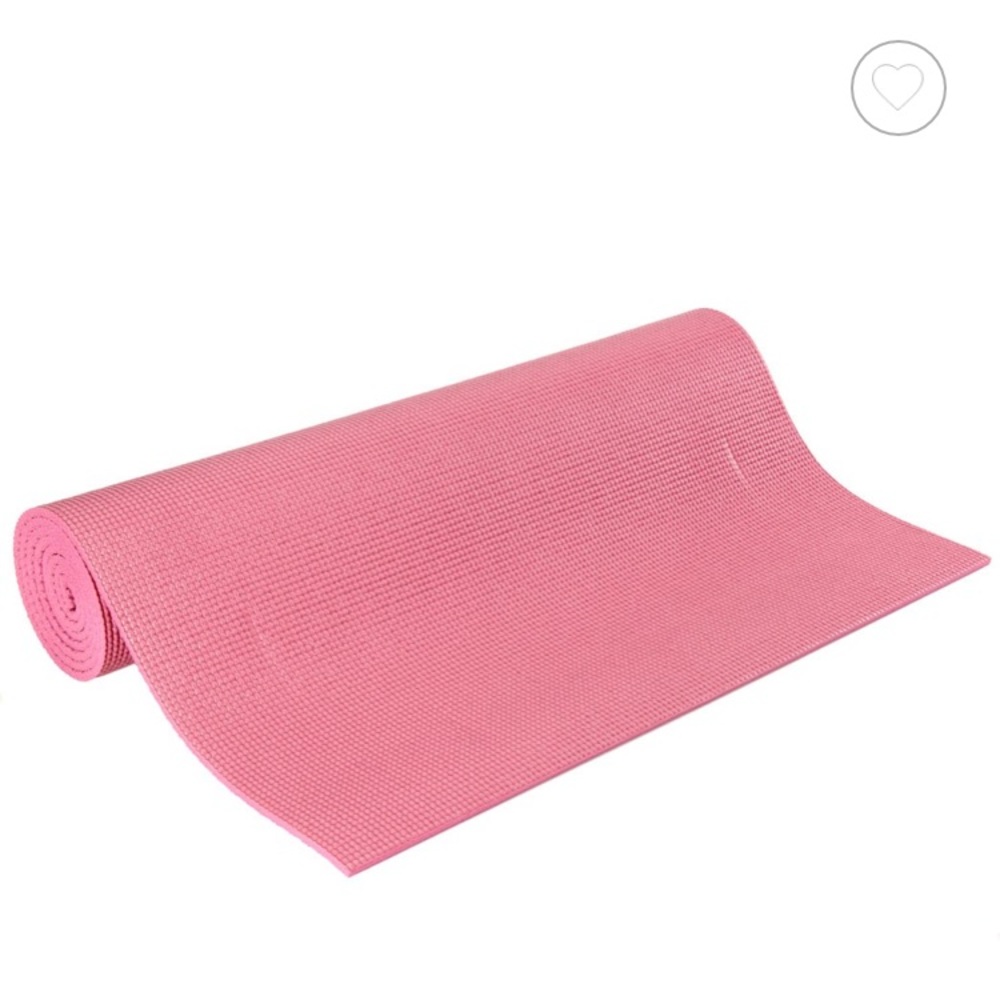 Pink/purple yoga mat + stretch bands!!